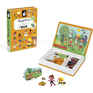 DESCOBRA AS ESTAÇÕES! LIVRO MAGNÉTICO JANOD +119 IMÃS
