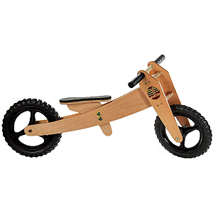 Bicicleta de Madeira Woodbike - 2 Estágios - Woodline Preta
