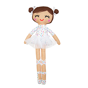 Boneca Pano Bailarina Aurora GG 62cm Articulada Antialérgica