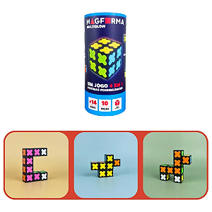 Blocos Magnéticos Magforma Multi Glow Cubes E Spinner 20pç