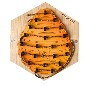 Criando Painel Sensorial Colmeia Alinhavo Mel Madeira para Parede