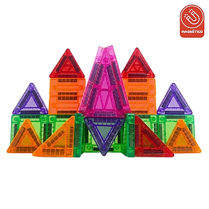 Blocos Magnéticos Magforma Mini 12 Peças SteamToy