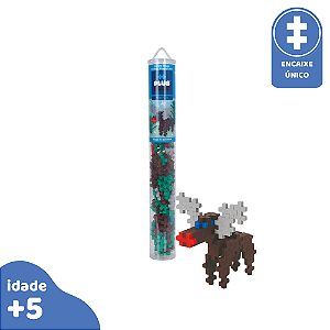 PlusPlus Tubo Rena 100pcs Brinquedo de Montar Natalino