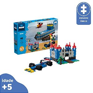 Plus-Plus Mini 3em1 Basic Brinquedo de Montar 480pcs