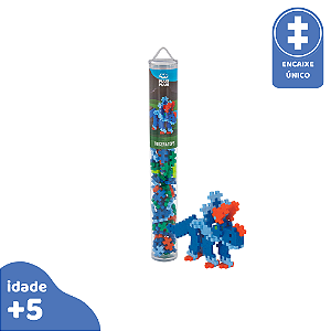 PlusPlus Tubo Triceratops 100pcs Brinquedo de Montar