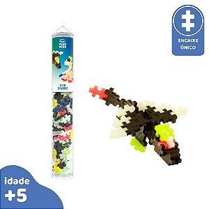 PlusPlus Tubo Dragão Brilha no Escuro 100pcs Montar