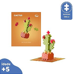 Plus-Plus Box Plants Pack Cacto 50 Peças Educativo