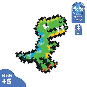 Plus-Plus Puzzle by Number T-Rex 250pcs Brinquedo Montar