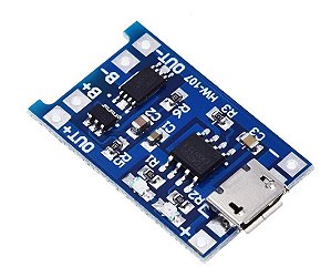 Módulo Carregador Bateria Litio Tp4056 *Micro Usb Hw-107