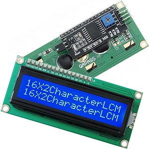 Display Lcd 16X2 - Backlight Azul - Com Modulo I2C Integrado (Soldado)