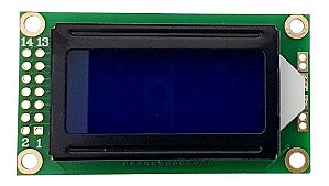 Display Lcd 8X2 - Backlight Azul - 0802A