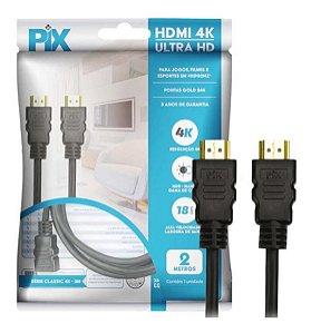 Cabo Hdmi 2.0 - 4K Hdr 19P 2M