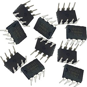 C.I Ds1307 Circuito Integrado - Relógio Em Tempo Real Serial - 10 Peças