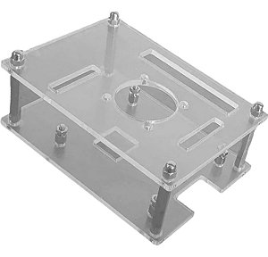 Case Para Raspberry Pi 3*Aberta* De Acrilico Com Suporte Para Cooler