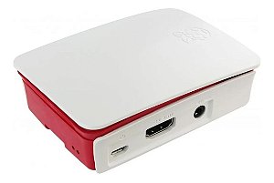 Case Para Raspberry Pi 3 Oficial - Vermelho E Branco