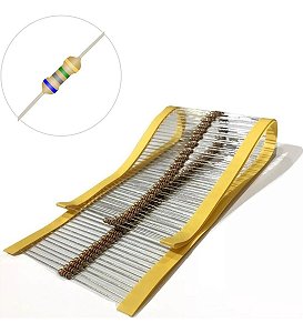 Resistor 6m8 6,8m Cr25 1/4w 5% - Pacote Com 100 Peças