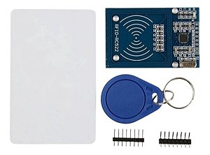Kit RC522 13,56 Mhz Leitor RFID + Tags (Chaveiro + Cartão)