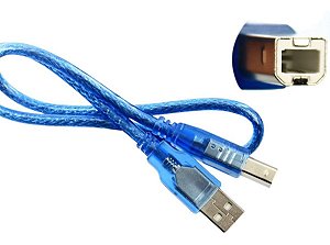Cabo USB para Arduino Uno, Uno SMD, Mega e ADK - AB 50cm