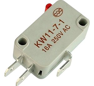 Chave Micro Switch Kw11-7-1 3 Terminais Cinza 16A 250V