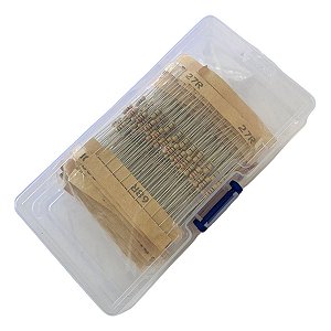 Kit 560 Resistores 56 Valores 1/4w 5% na Maleta