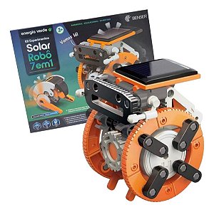 Robô 7 Em 1 Brinquedo Energia Solar Experimento Educacional