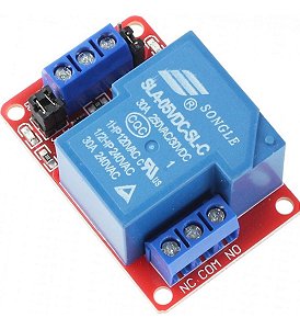 Módulo Relé 1 Canal SLA-05VDC-SL-C 5V 30A com Optoacoplador