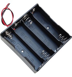Suporte para 4 Baterias 18650 Li-ion - 4 Slots.