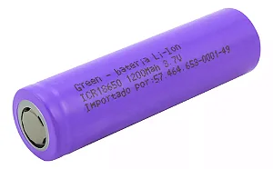 Bateria CR18650 3.7V 1200Mah li-ion 18650 ICR18650 (013-1200)