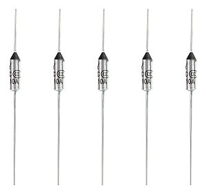 Fusível Térmico 180° Graus 10 Amperes 250v - Kit 5 peças