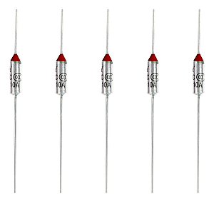 Fusível Térmico 216° Graus 10 Amperes 250v - Kit 5 peças