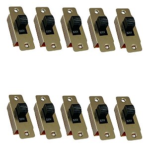 Chave Hh SS22K15 Seletora 127V  220v 6T Com Aba Rosca - 10 Peças