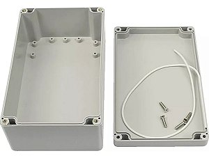 Caixa Plástica 200x120x75mm Para Montagem De Circuitos Elétricos Eletrônicos