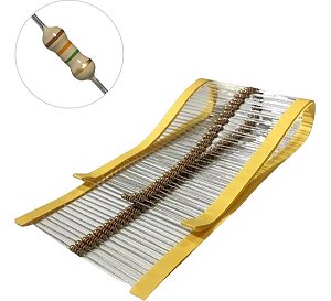 Resistor 1,3m - 1/4w Cr25 5% - Pacote Com 100 Peças