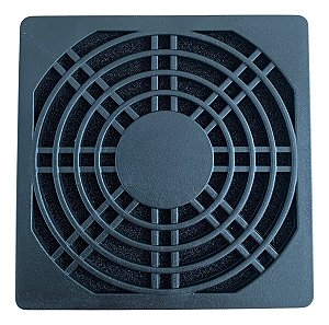 Grade Tela De Proteção Para Ventoinha Cooler 80x80mm Com Filtro Cor Preta