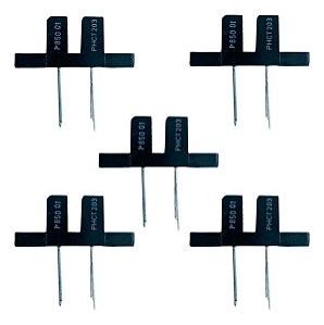Kit 5 Sensor Chave Óptica PHCT203 Infravermelho- 4 Terminais com Aba