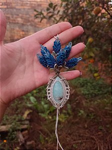 Árvore lavanda azul com Amazonita
