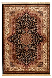 TAPETE ALANYA DES 02 PRETO / BEGE 3,00M X 3,90M