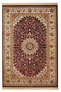 TAPETE ALANYA DES 03 VERMELHO / BEGE 3,00M X 3,90M