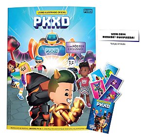 Kit Livro Ilustrado Oficial PK XD + 10 Envelopes + Brinde