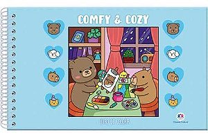 Comfy And Cozy - Livro de Colorir - Blue