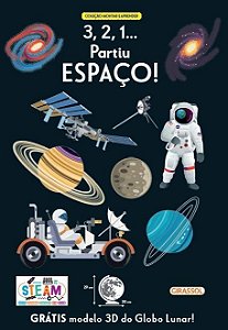 Montar e Aprender - 3,2,1... Partiu Espaço! - Com Modelo 3D do Globo Lunar!