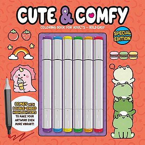 Cute & Comfy - Coloring Book For Adults - Bold Easy - Special Edition