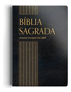 Bíblia ACF - Capa semi luxo preta