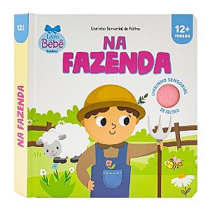 Livrinho Sensorial de Feltro - Na Fazenda