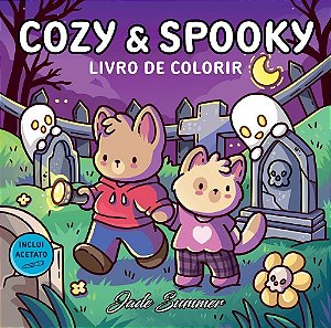 Cozy & Spooky - Livro De Colorir