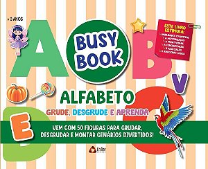 Busy Book Alfabeto Grude, Desgrude E Aprenda