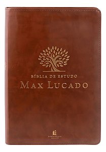 Bíblia de Estudo Max Lucado - Capa Marrom