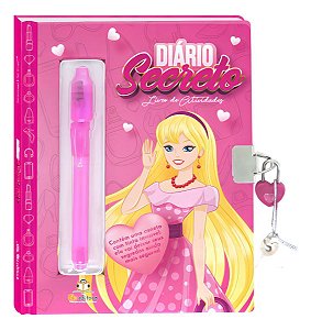 Diário Secreto com Caneta Mágica (Capa Rosa)