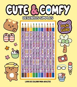 Cute & Comfy Desenhos Simples - Edição De Luxo - 12 Lápis De Cor