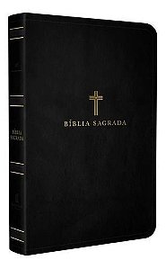 Bíblia Sagrada Acf, Couro Soft, Preta, Letra Grande, Leitura Perfeita